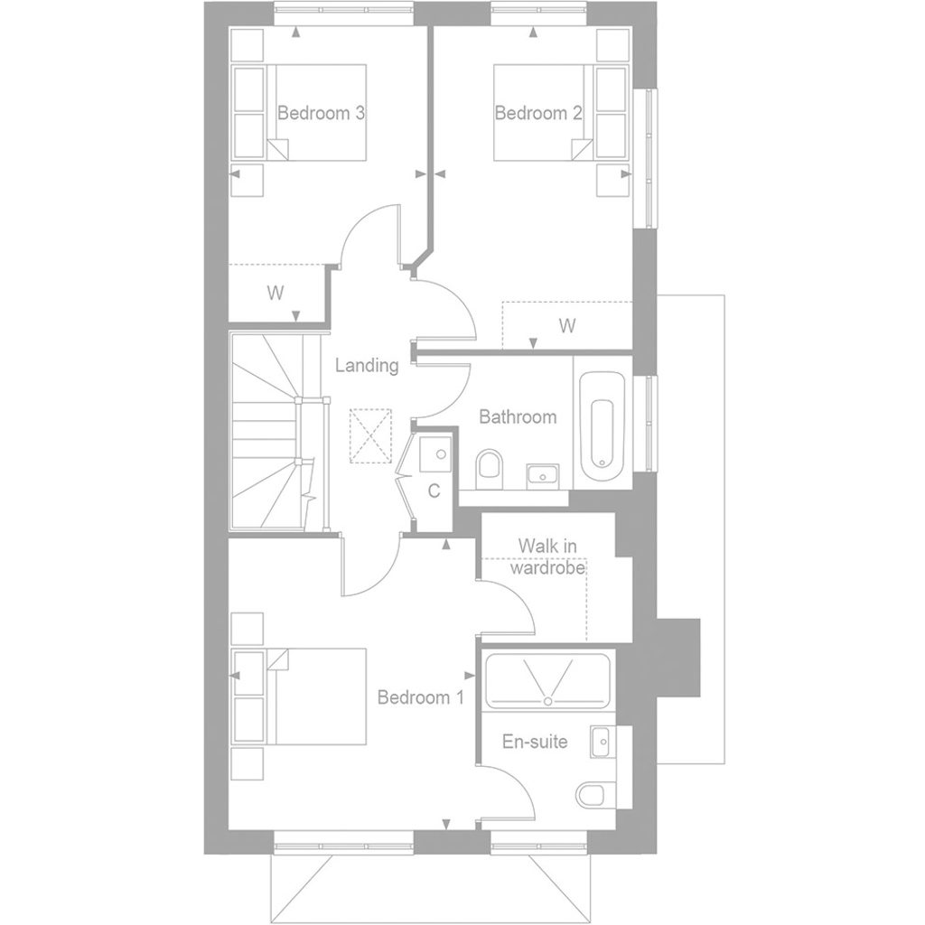 Ground floor plan of the Northchapel at Manorwood by Thakeham