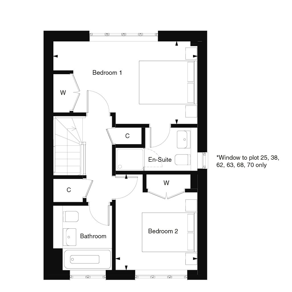 Ground floor plan of the Merrow at Templegate by Thakeham