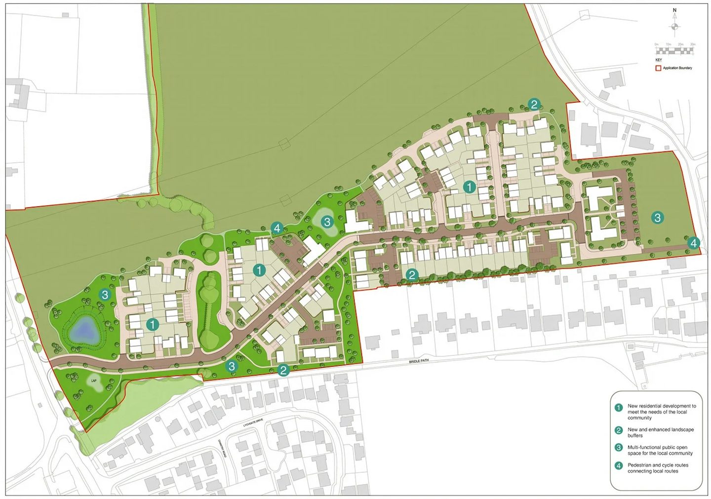 Masterplan for new homes proposed in Horndean, Waterlooville