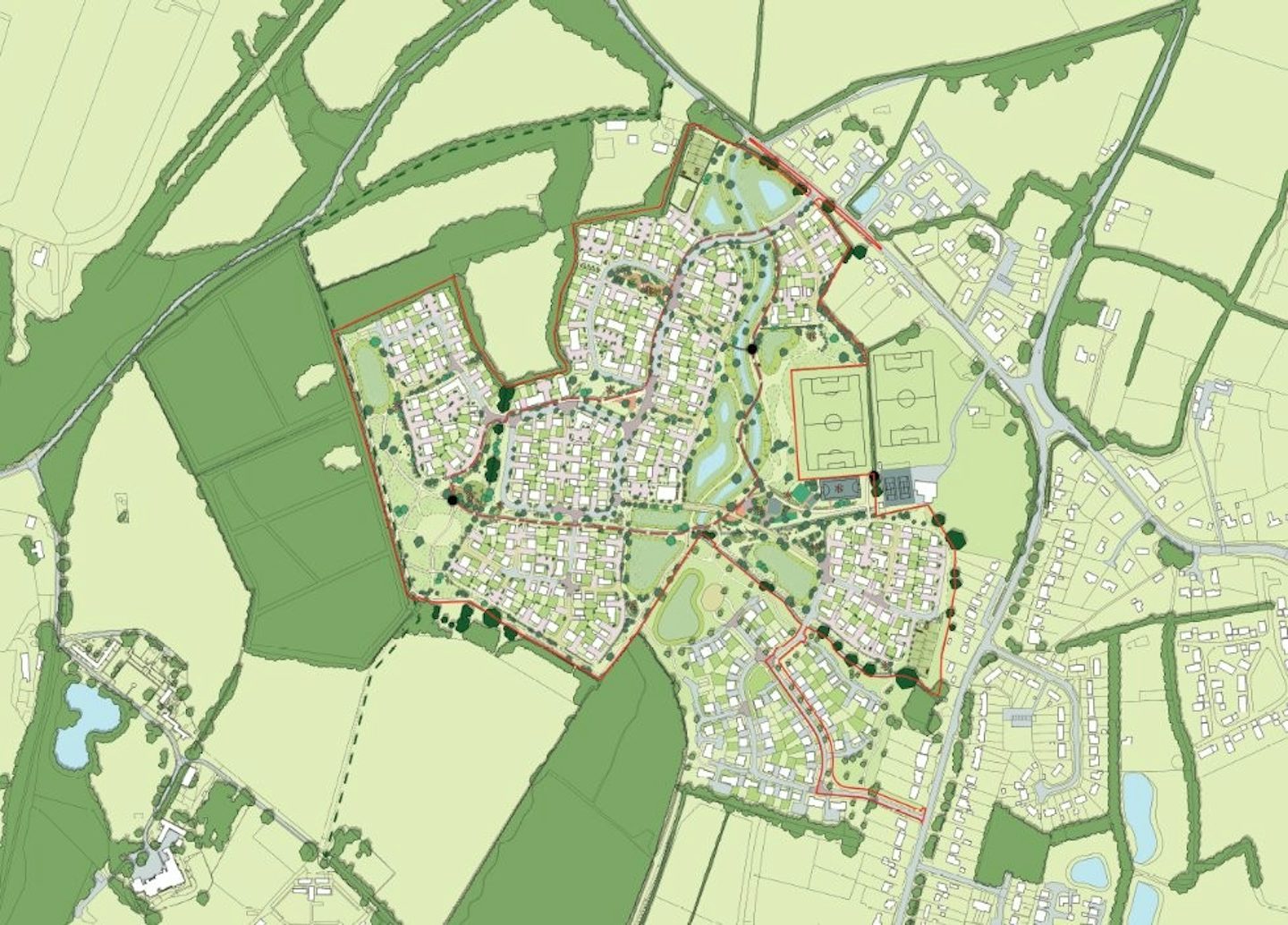 Masterplan for land south of Dunsfold Road, Alfold