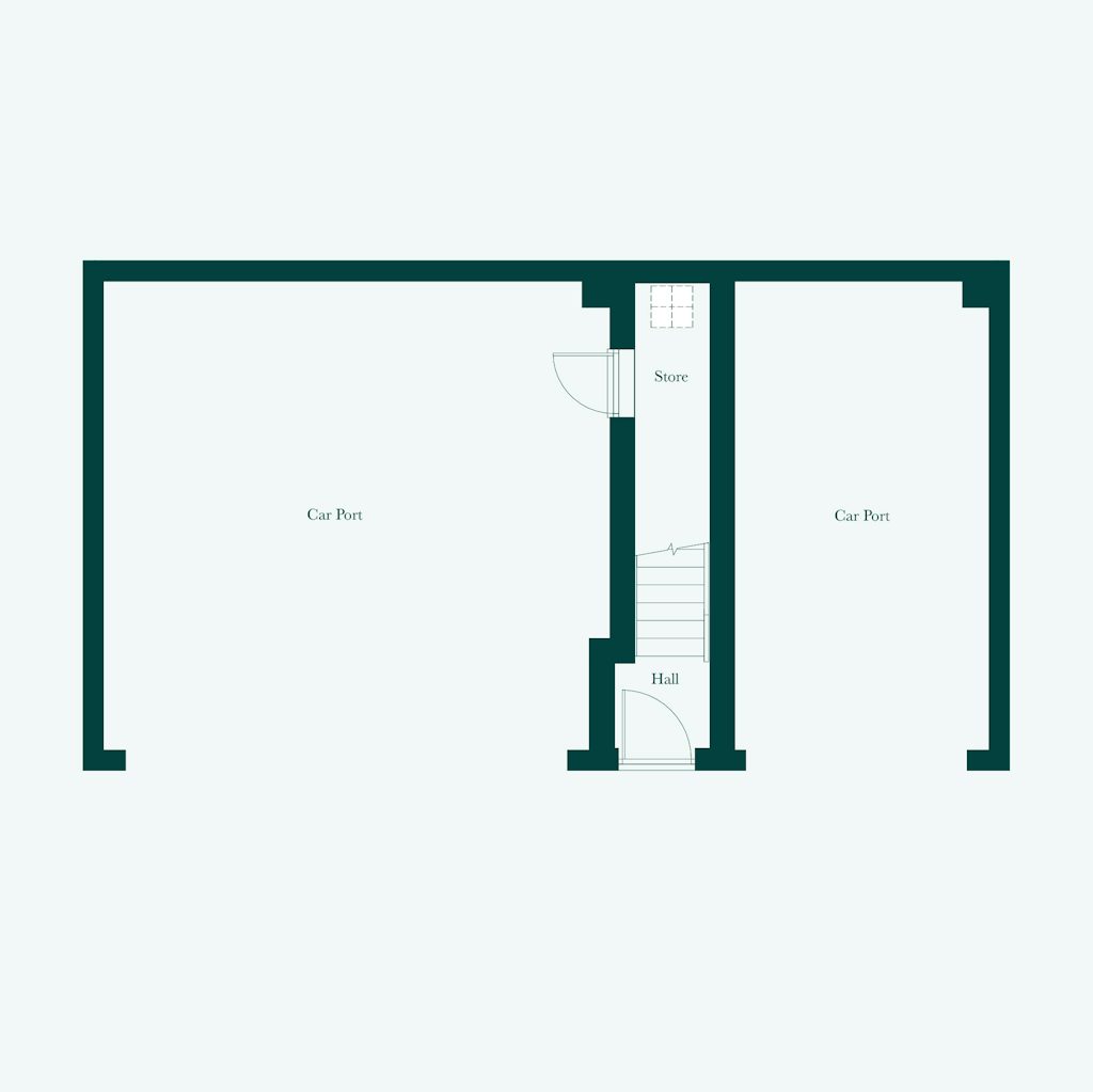 Ground floor plan of the Albemarle at Welborne by Thakeham