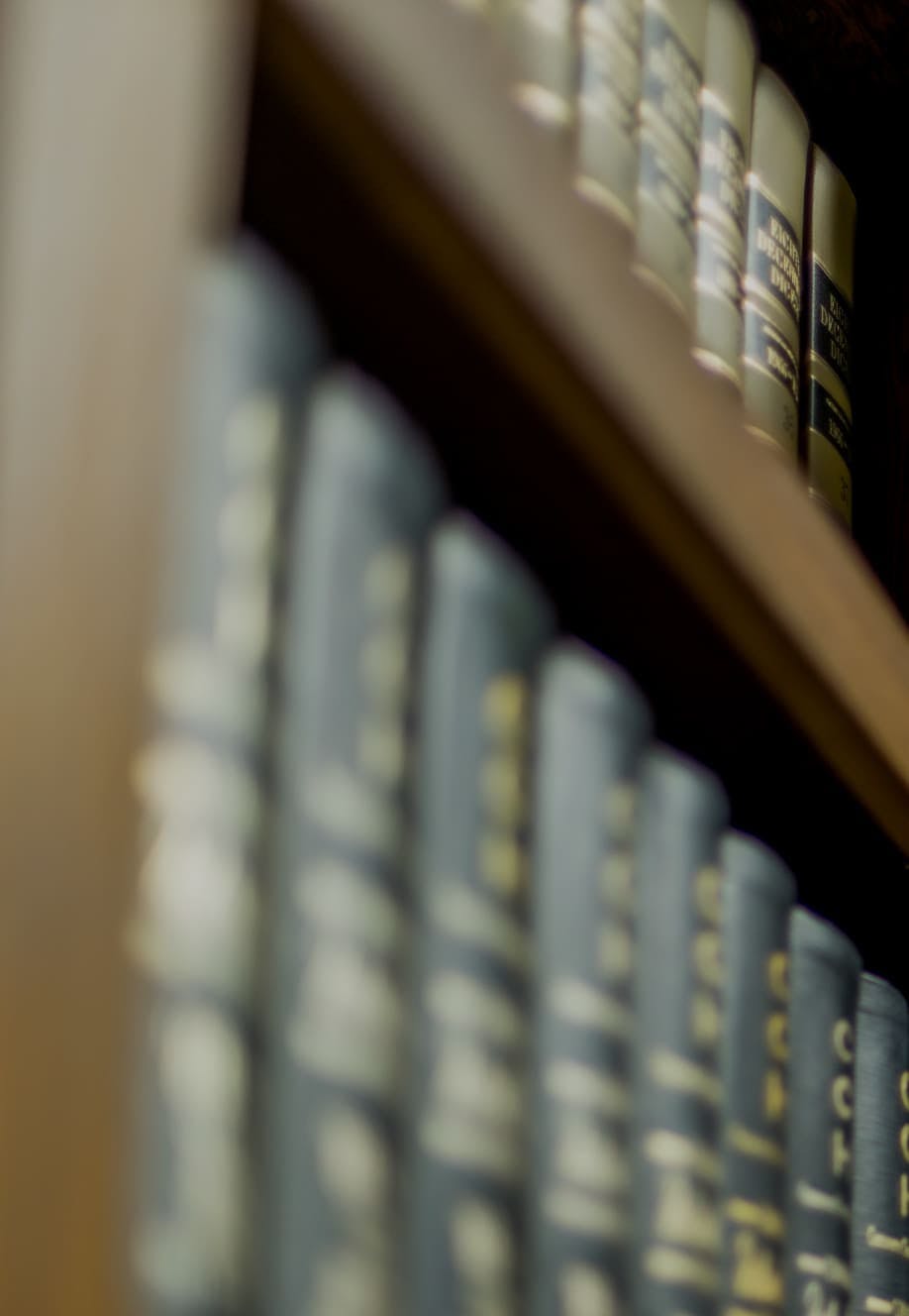Books on a book shelf