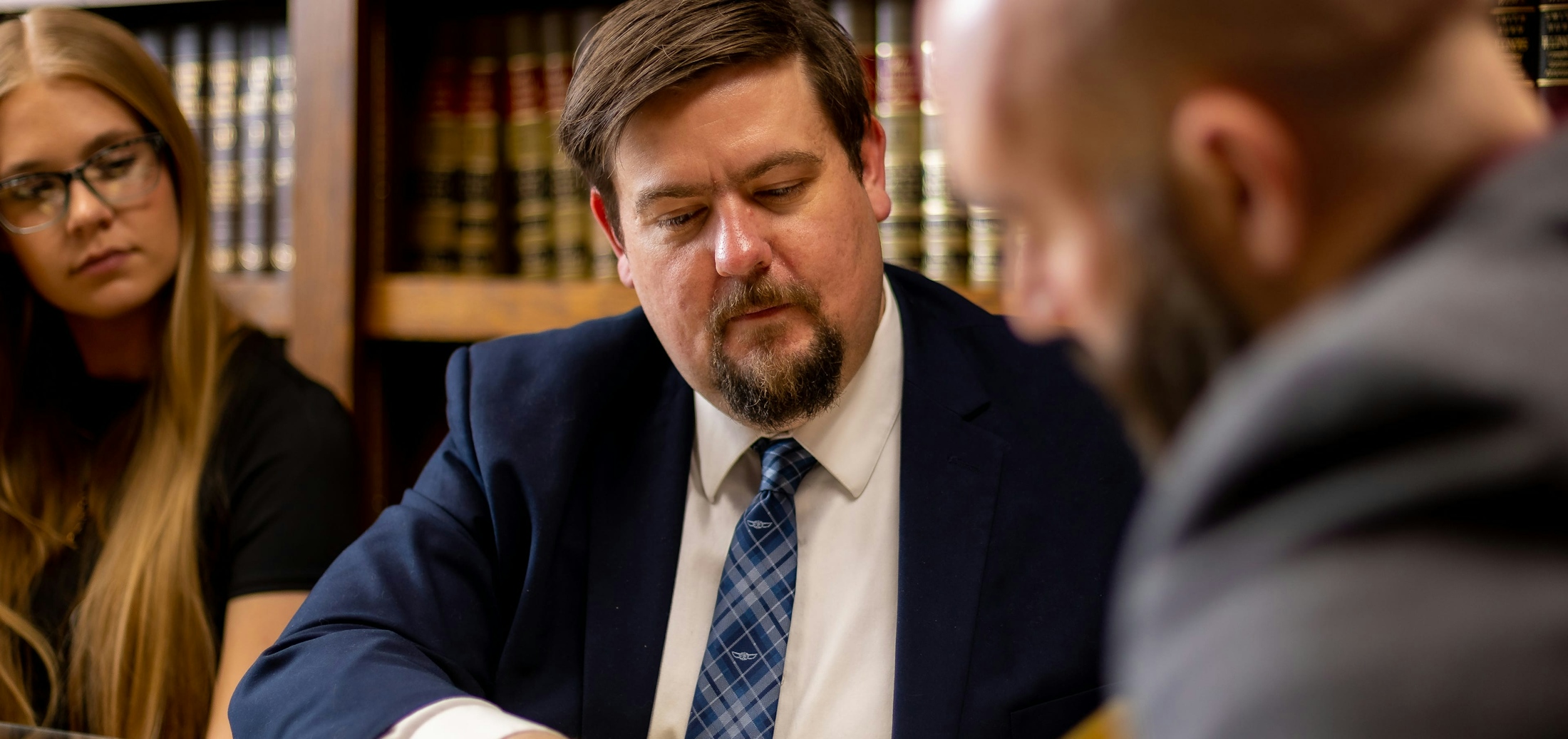 Christopher A. Nelson Speaking to Robert J. Hanauer - Misdemeanor Charges Banner