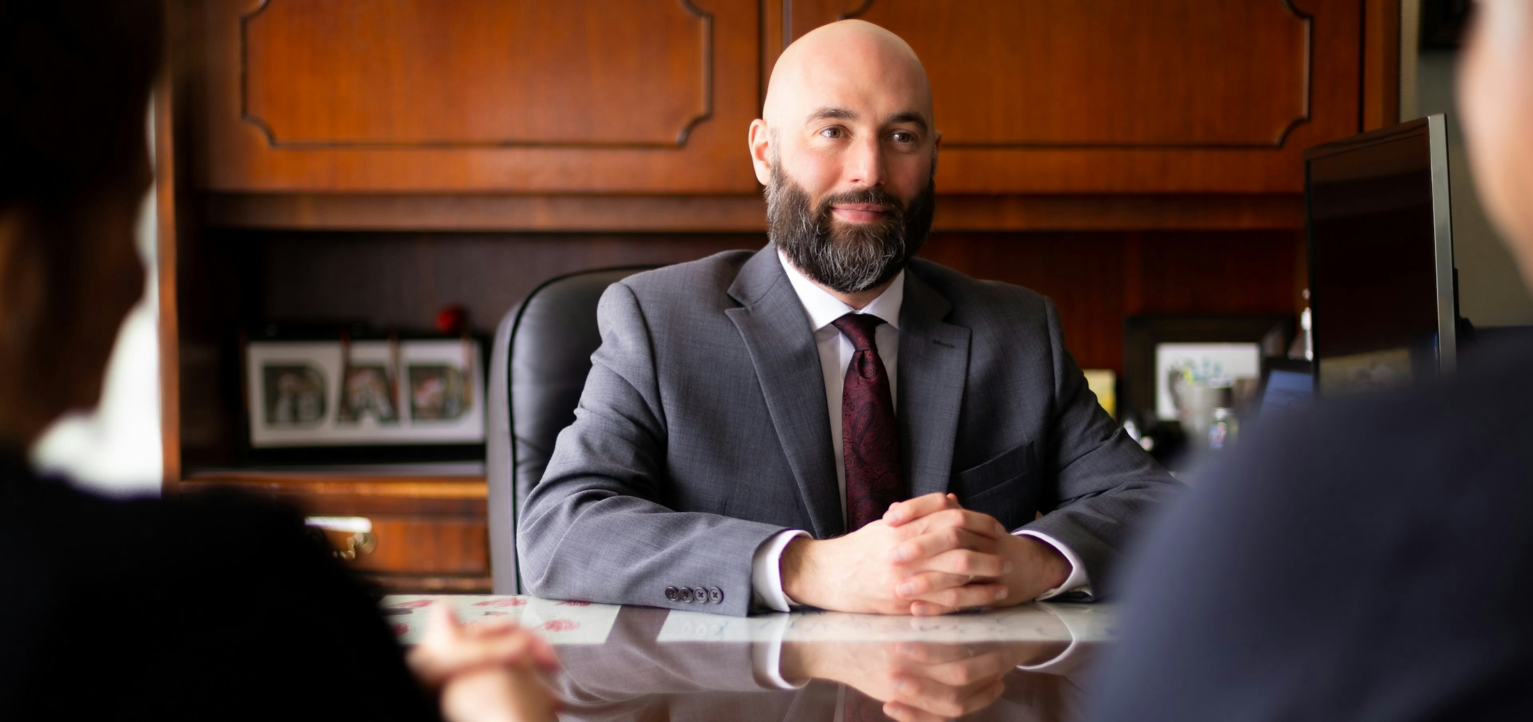 Image of Robert J. Hanauer in his Office - High Net Worth Divorce Banner