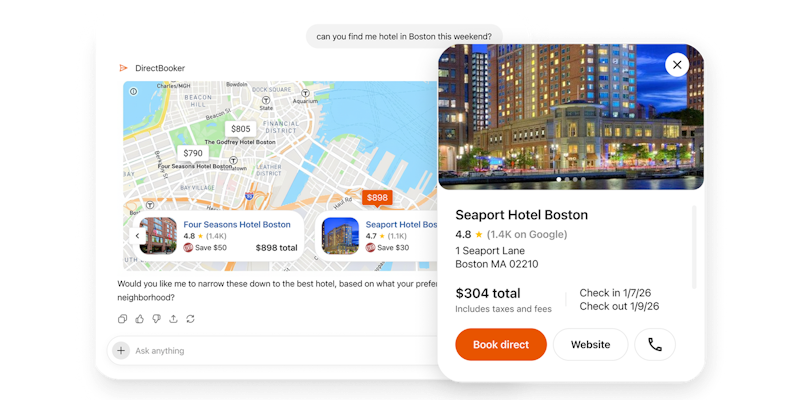 DirectBooker MCP App - hotel search and detail DirectBooker MCP App - hotel search and detail