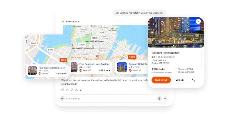 DirectBooker MCP App - desktop and mobile DirectBooker MCP App - desktop and mobile