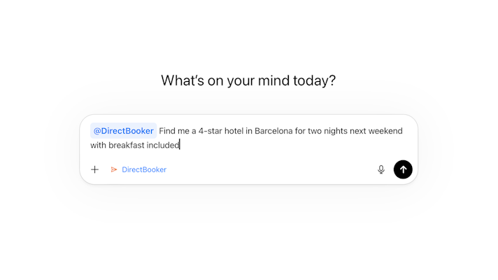 ChatGPT - try a hotel search with DirectBooker