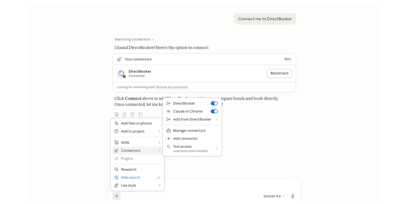 Claude - verify your connector is active Claude - verify your connector is active