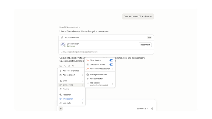 Claude - verify your connector is active