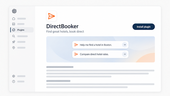 DirectBooker - ChatGPT plugin directory
