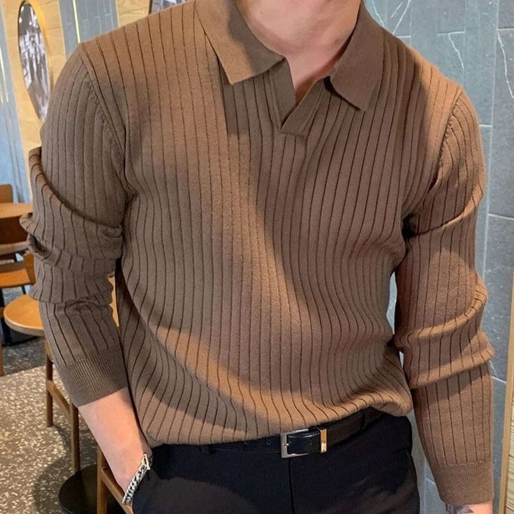 Camisa PoloManga Longa
