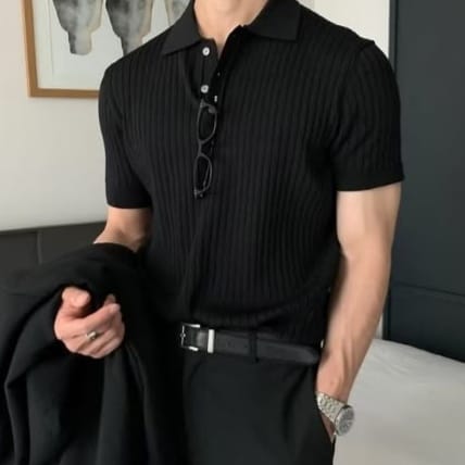 Camisa PoloTexturizada