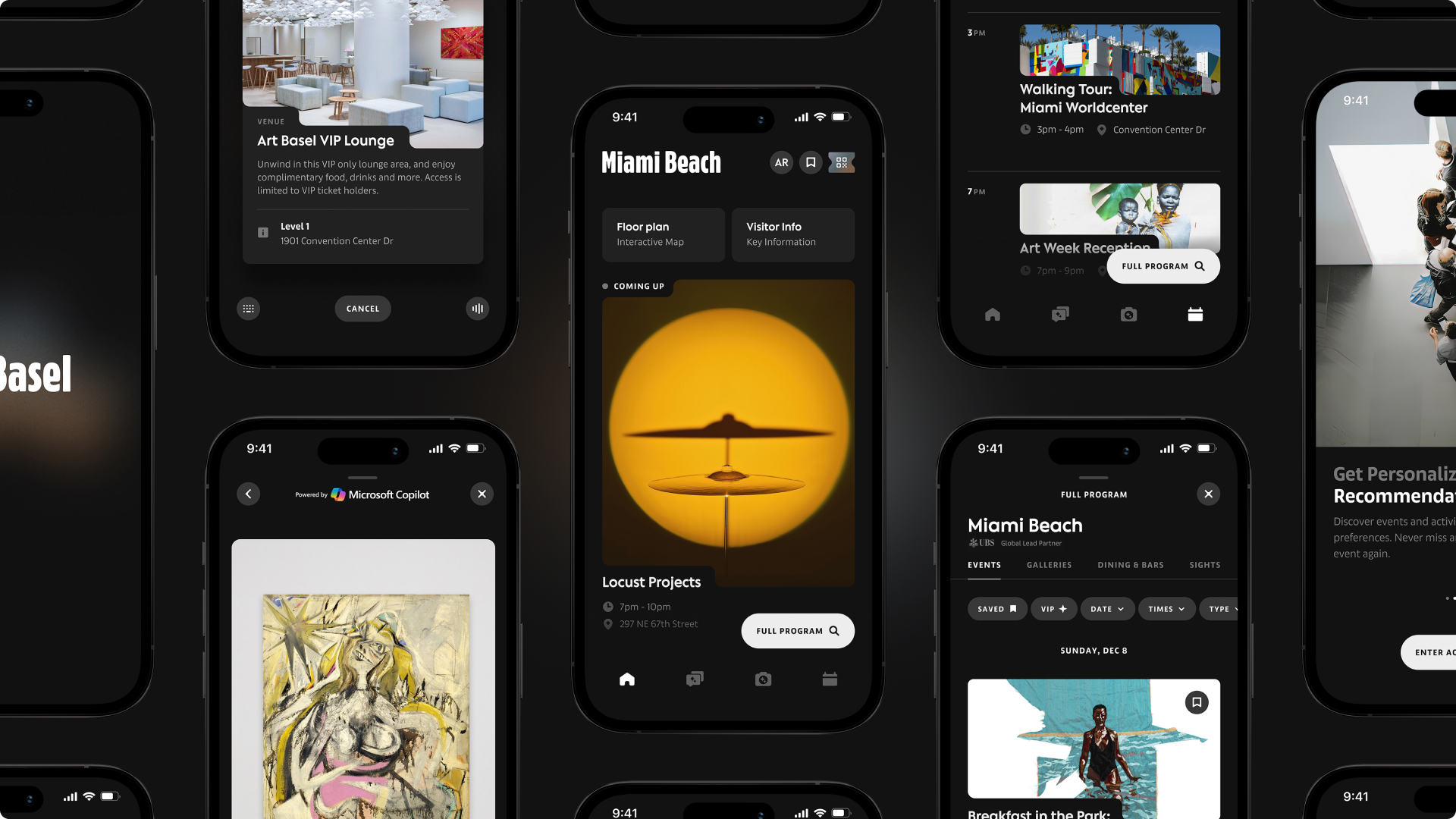 UX design for the Art Basel AI-powered art discovery app, designed by Fantasy.