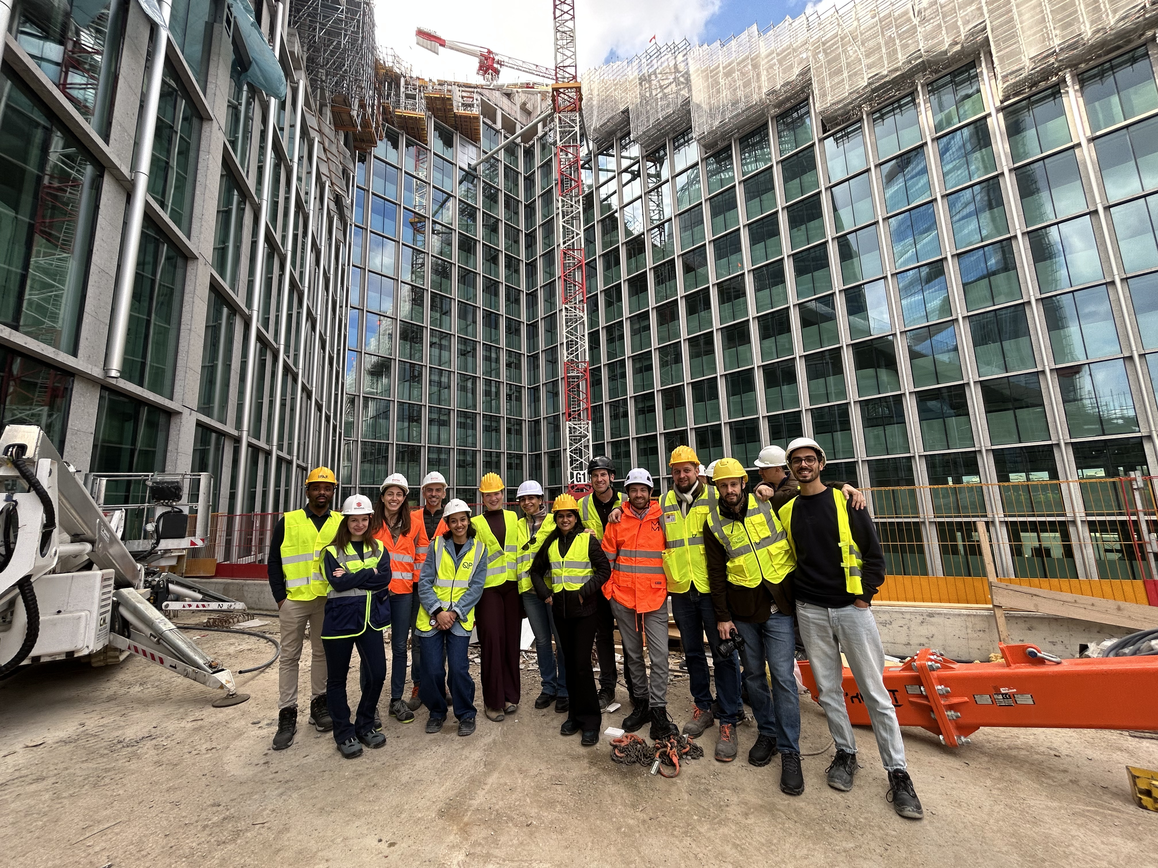 face course participants visit construction sites