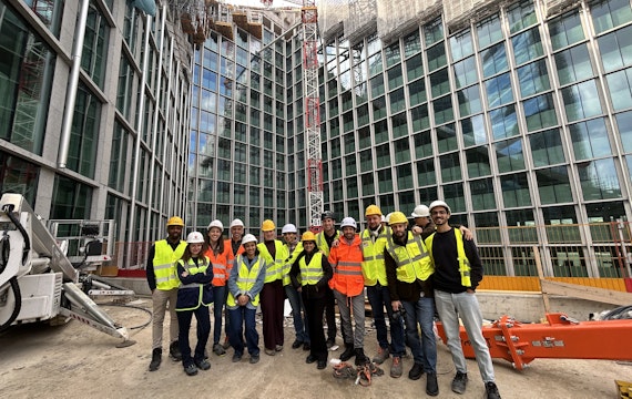 face course participants visit construction sites