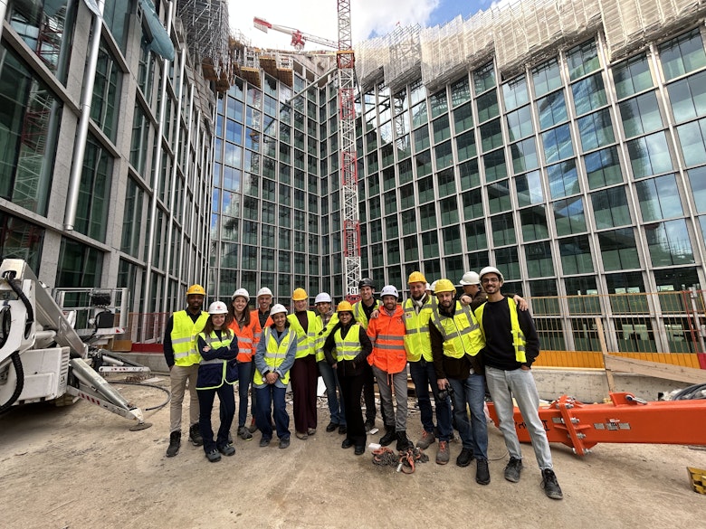 face course participants visit construction sites
