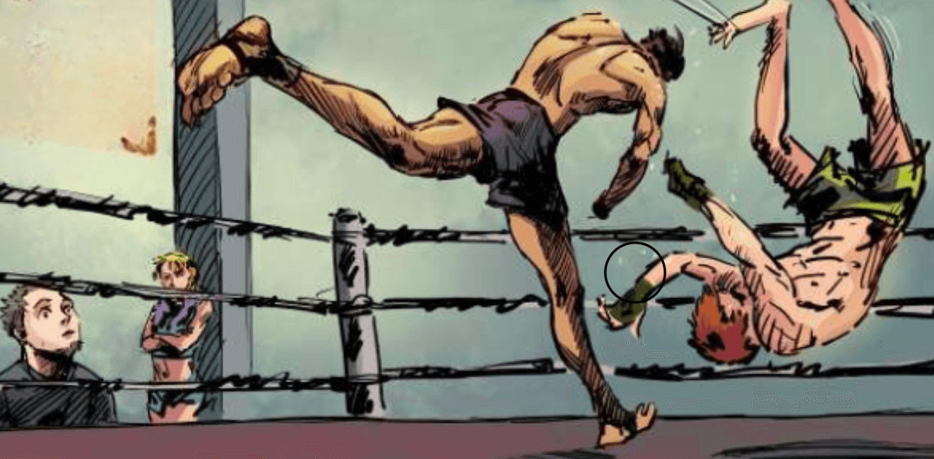 luka nocks opponent out in boxing ring