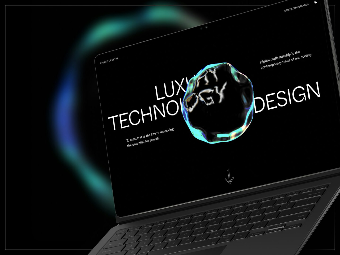 Liquid Crystal - Web development for L+R's luxury agency