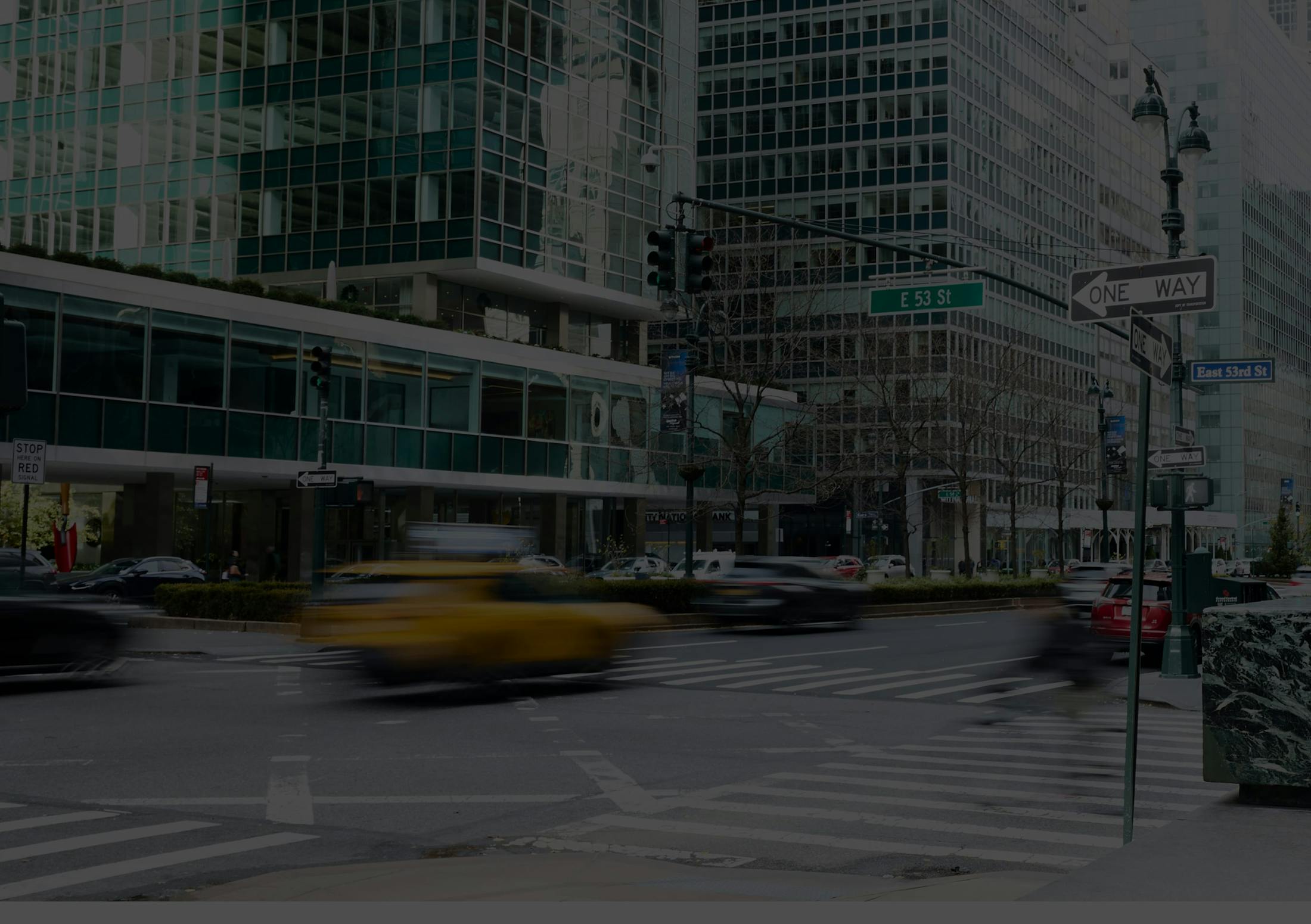 Darkened image of a street