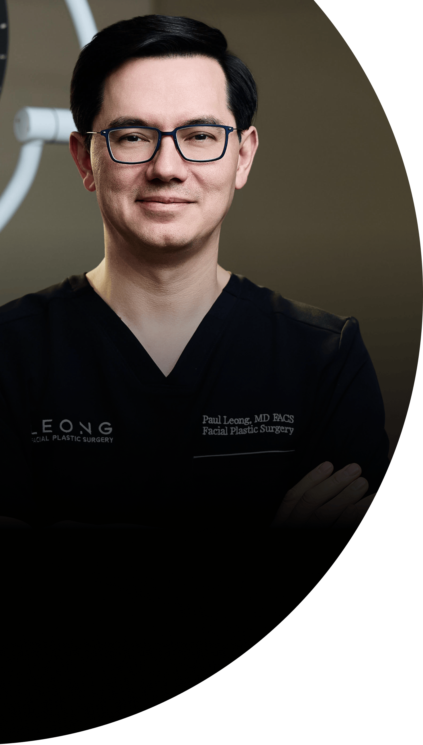 Dr. Leong in his scrubs