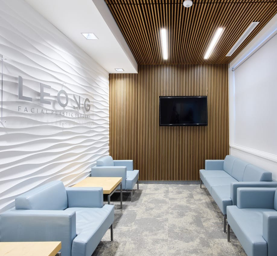 Waiting room at Leong Plastic Surgery NYC
