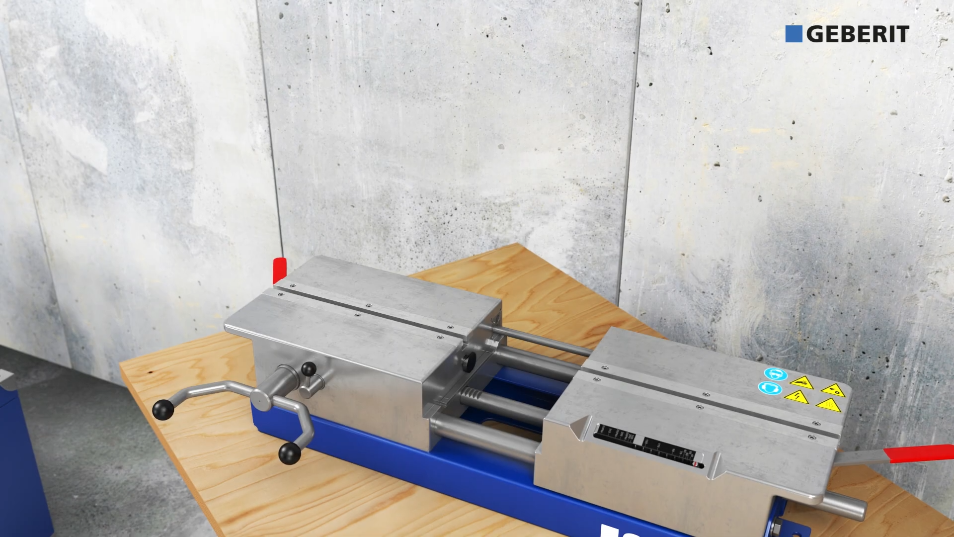 Geberit universal butt welding functionality