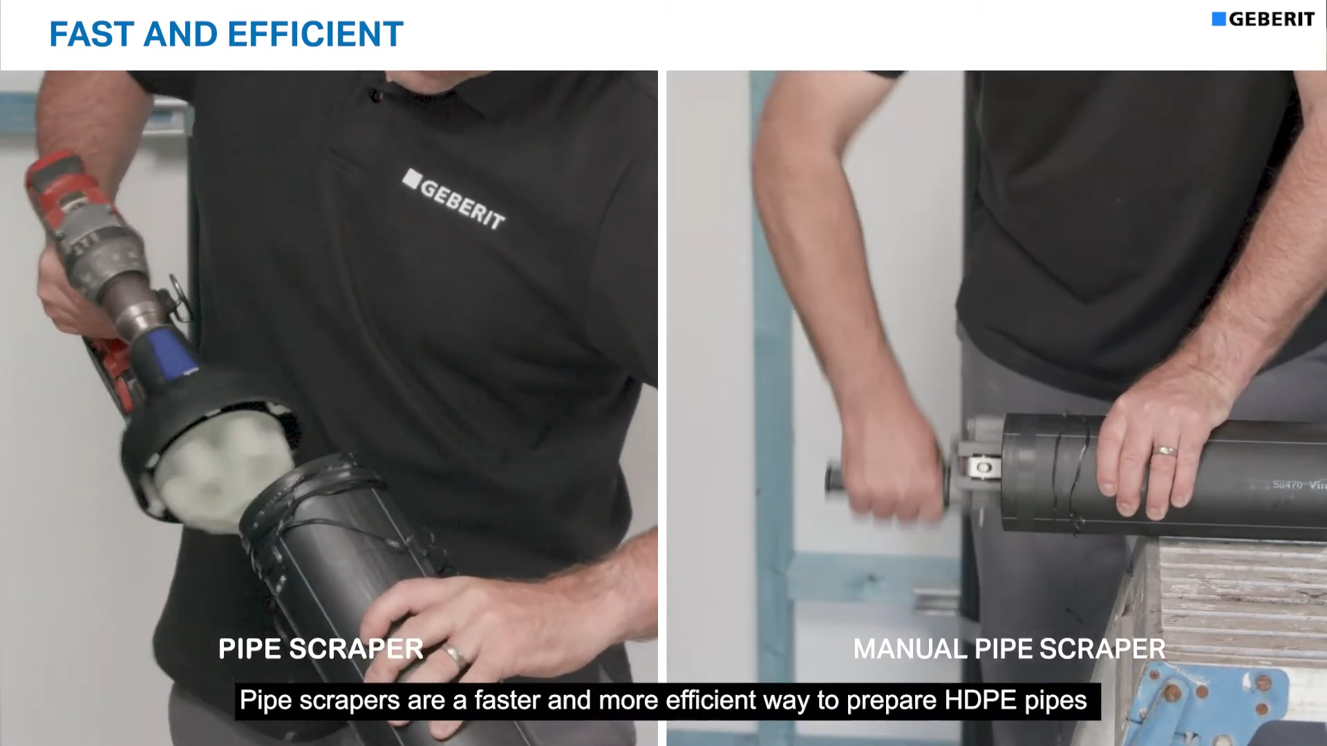 Geberit pipe scraper - how to use it