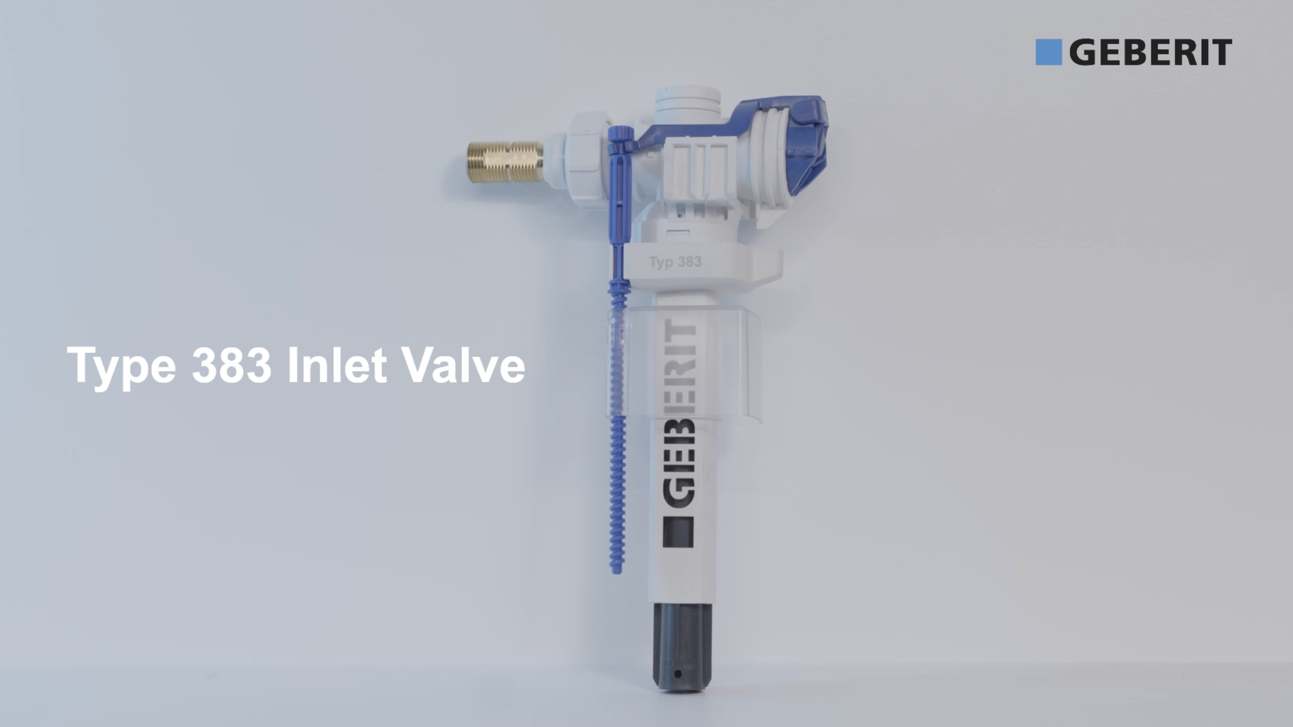 Geberit Type 383 inlet valve installation