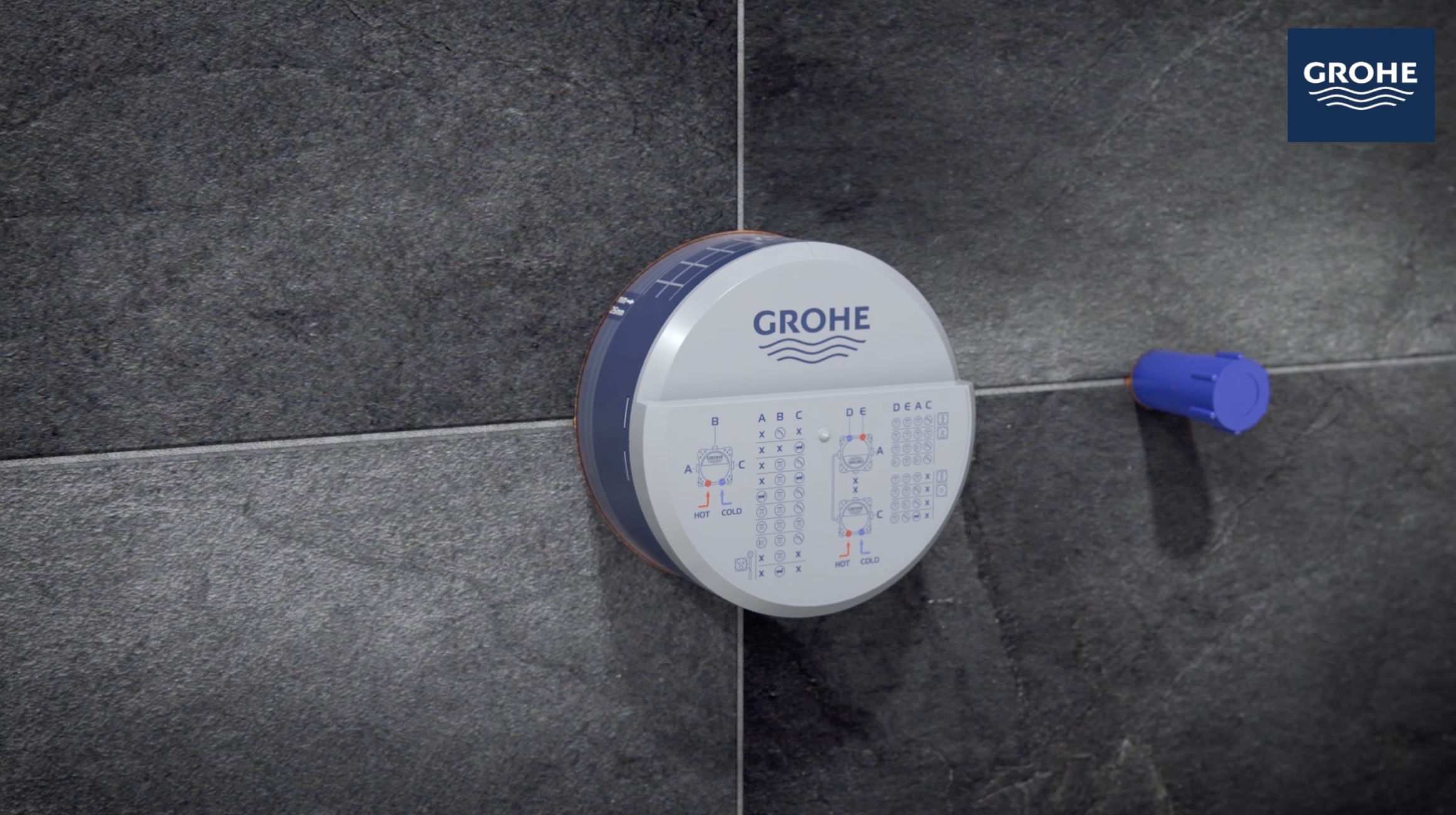 Grohe Rapido SmartBox and SmartControl concealed thermostat installation