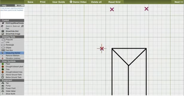 Reece Irrigation Planner: how to draw a plan
