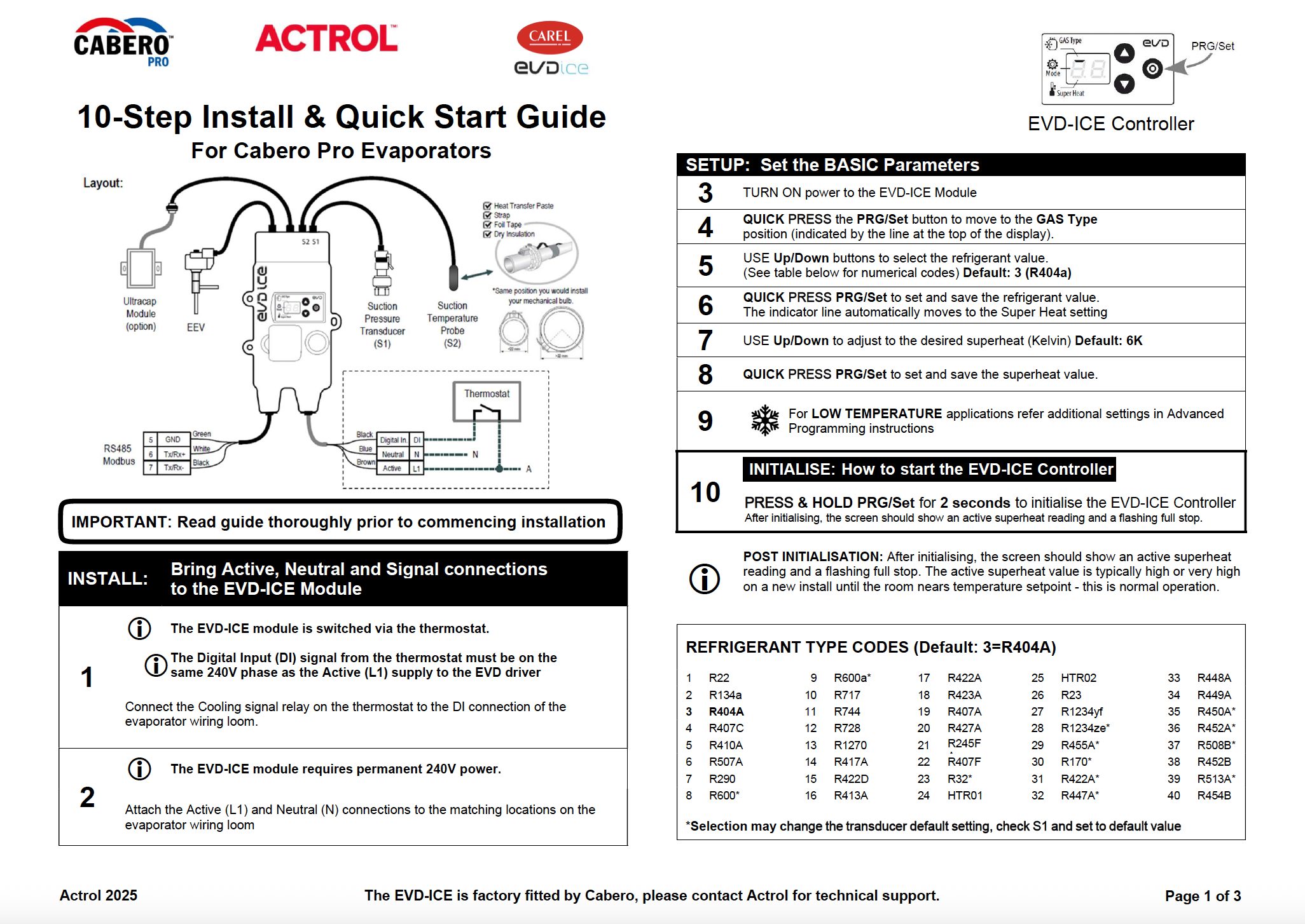 Cabero Pro installation guide