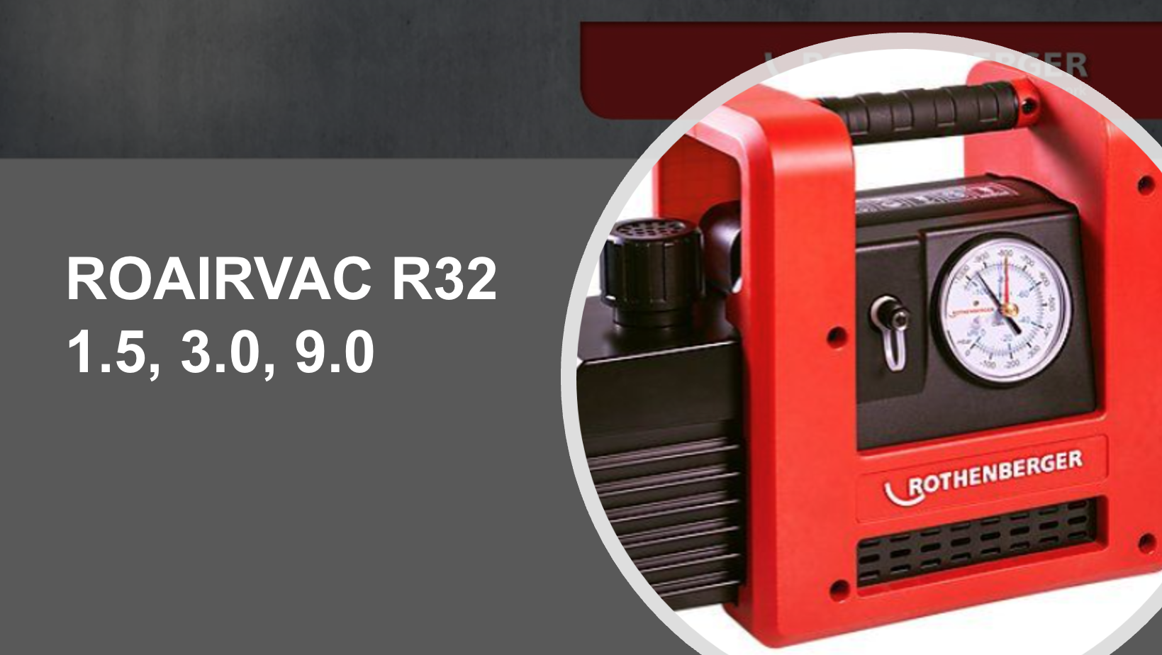 Roairvac R32 vacuum pumps overview