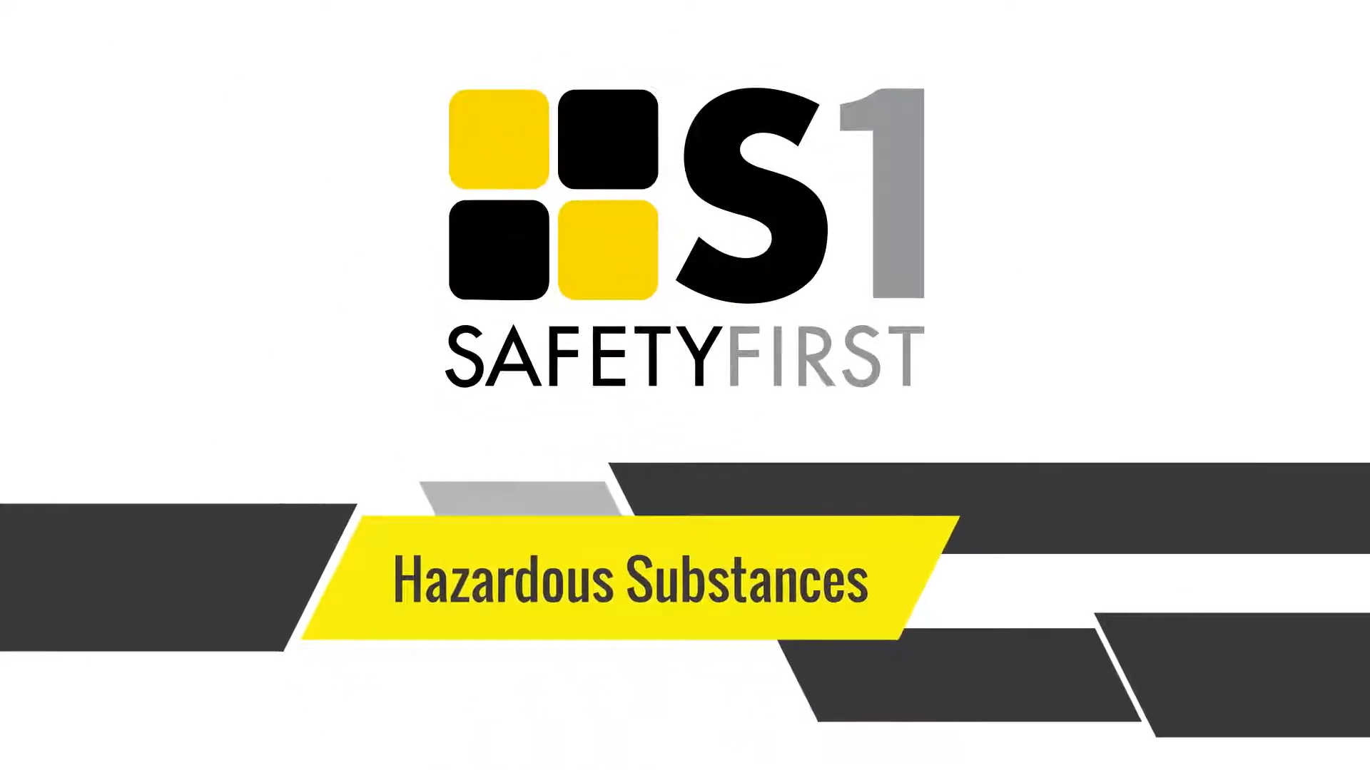 Safety First safety basics - hazardous substances