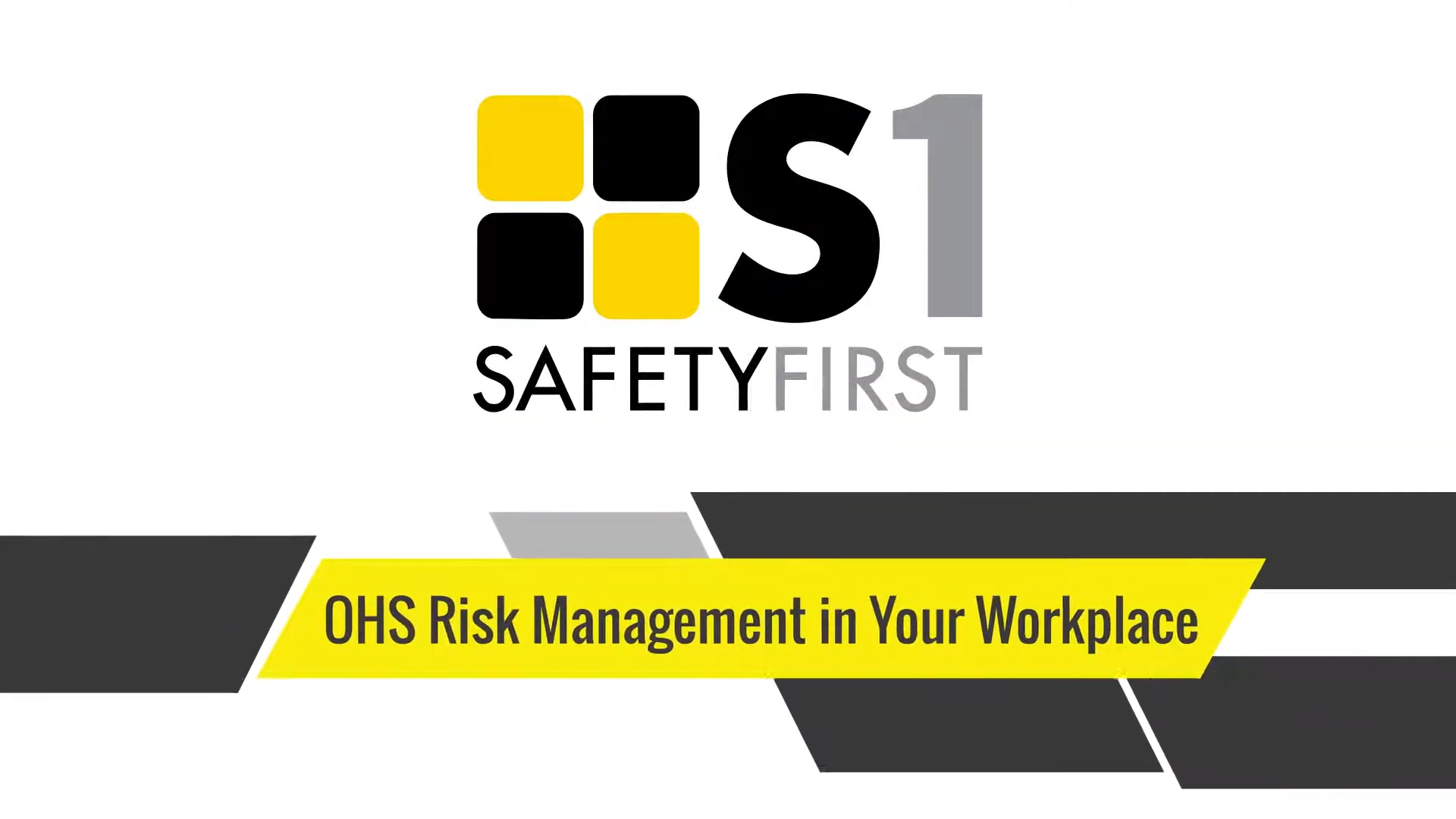 Safety First safety basics - OHS risk management
