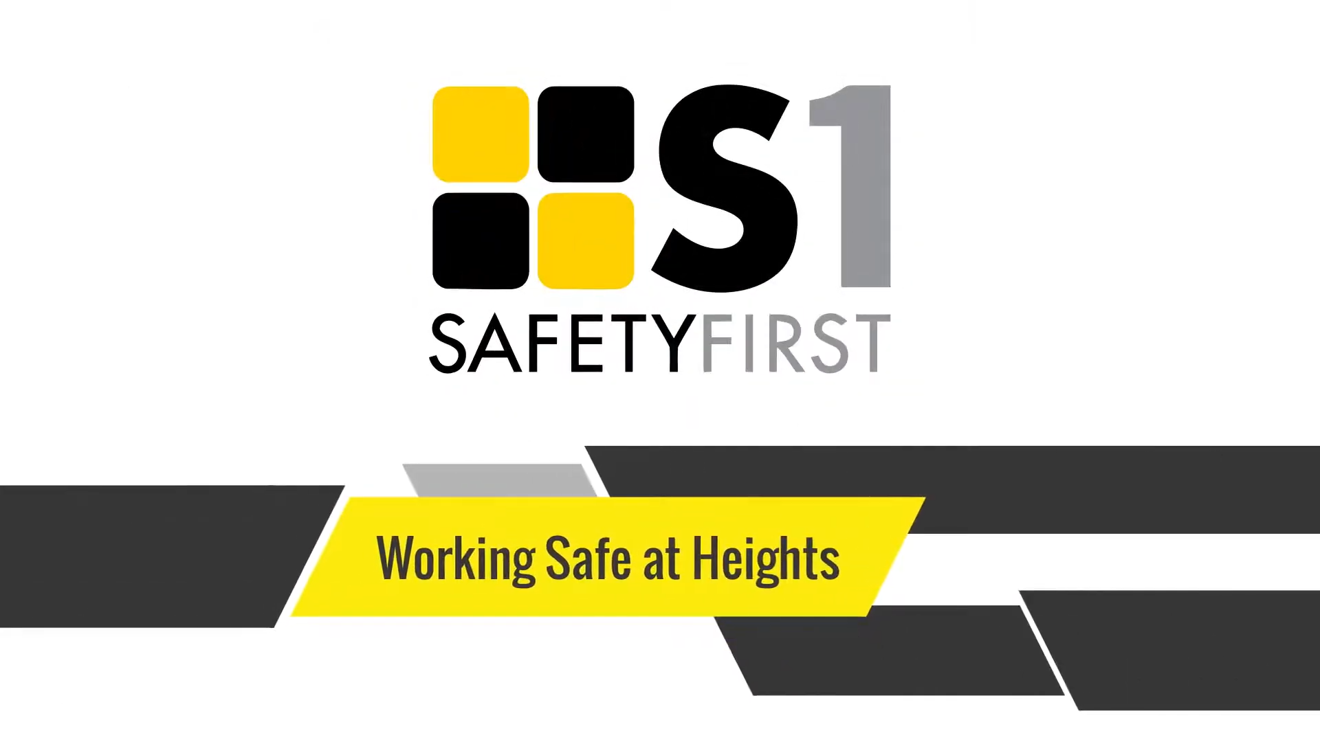 Safety First safety basics - working safe at heights