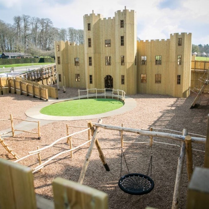 The Knights Stronghold playground at Leeds Castle in Kent