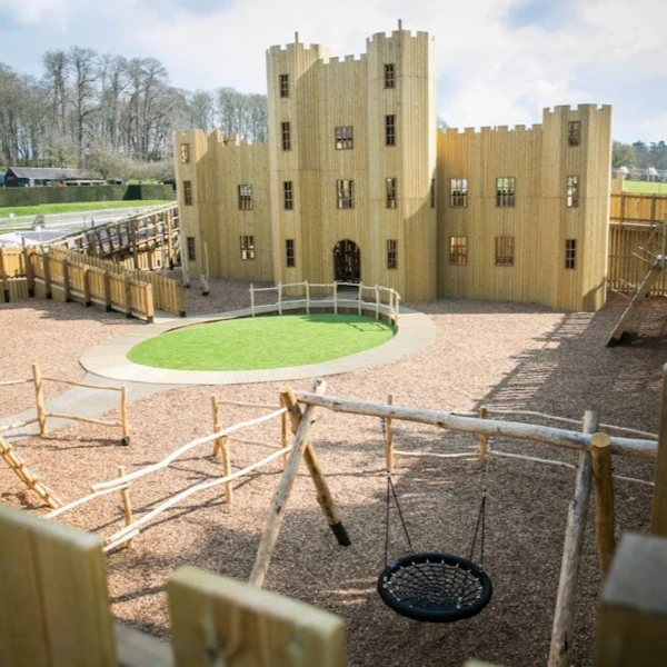 The Knights Stronghold playground at Leeds Castle in Kent