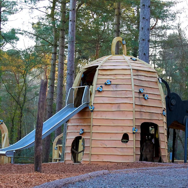 The Bee Hive play area on the Moors Valley Play Trail