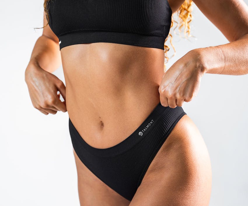 close up of a woman's lower body