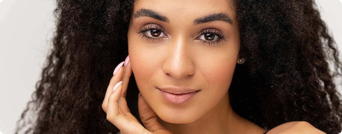 Close-up of a woman's face
