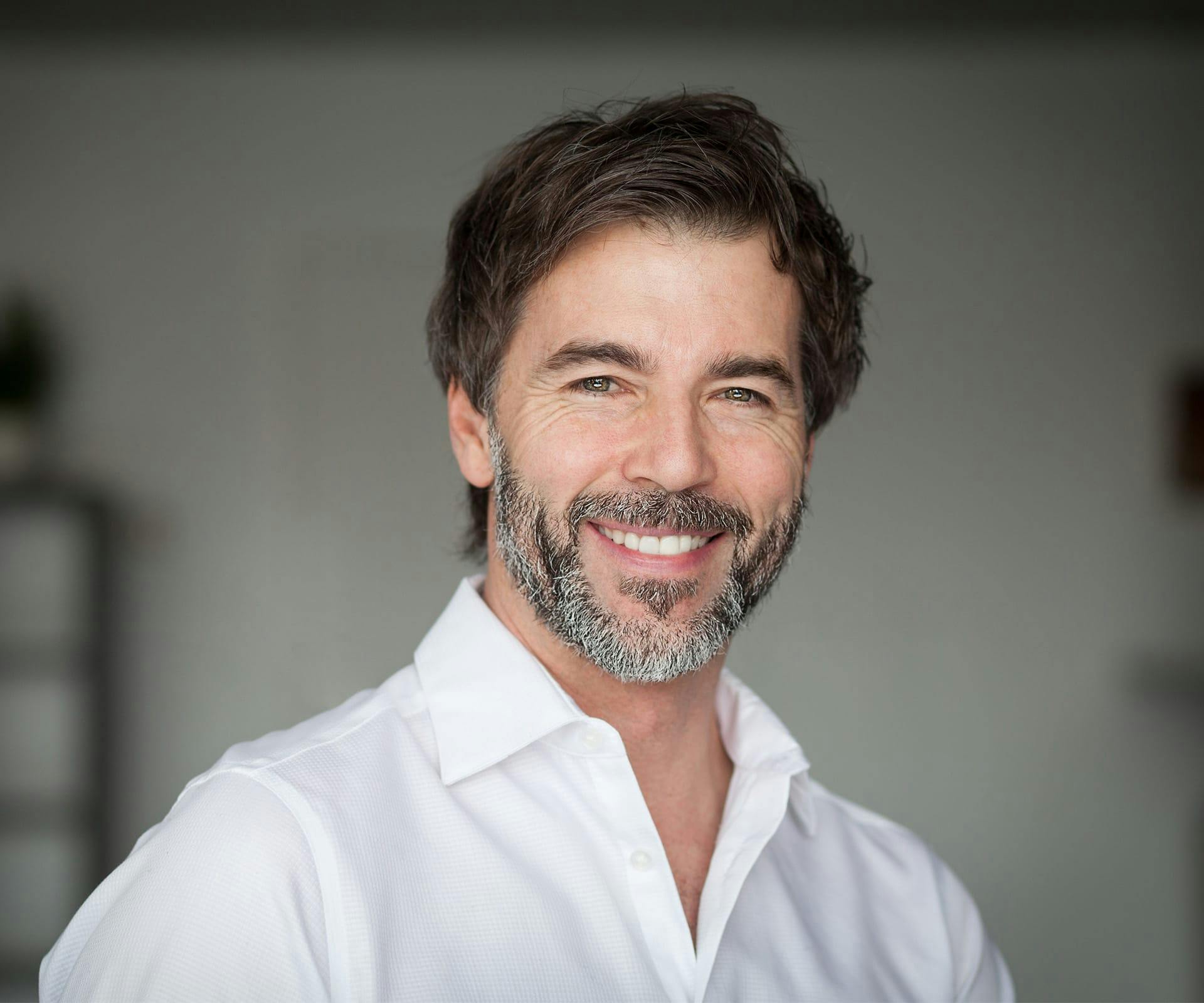 older man smiling