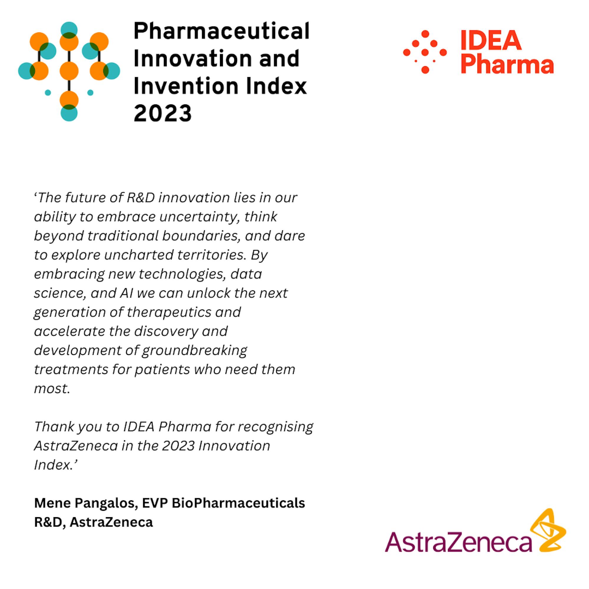 AstraZeneca IDEA Pharma Invention Index 2023