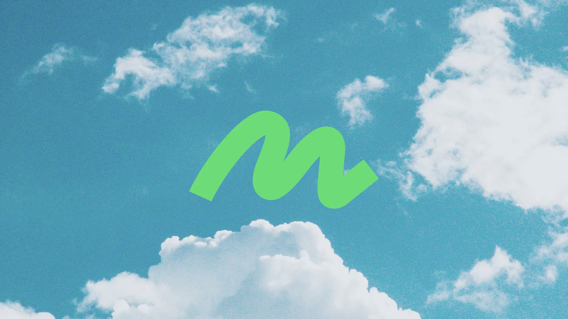 Ciel ensoleillé avec le logo de la vague du MET apposé par dessus