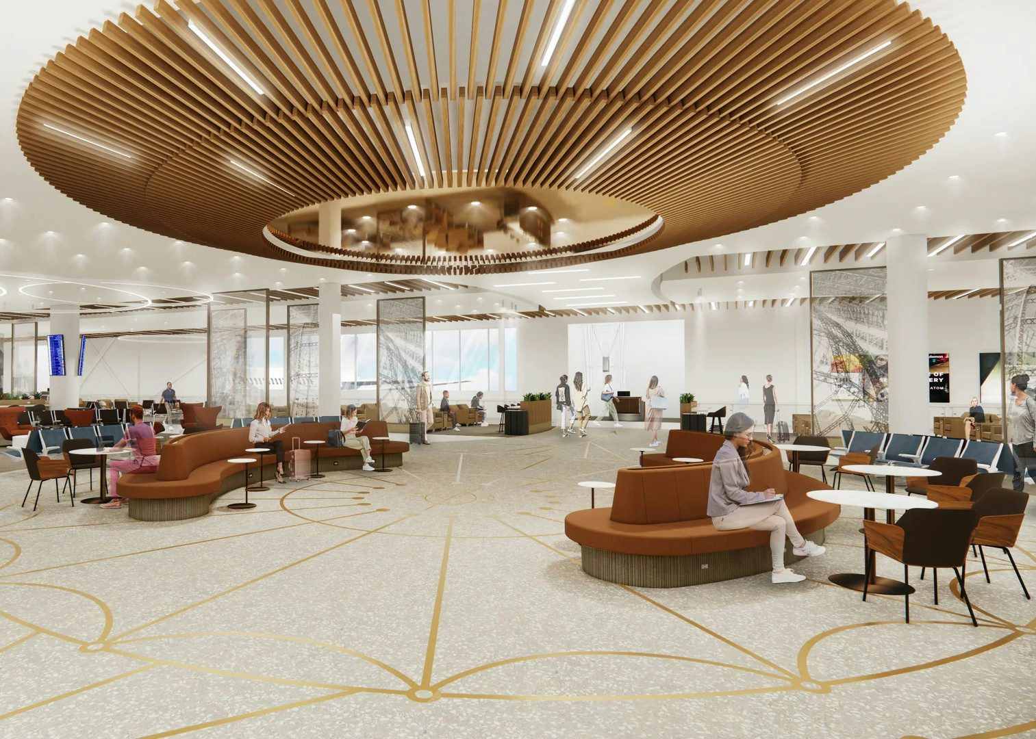 Rendu architectural du nouveau terminal du MET - Aéroport métropolitain de Montréal