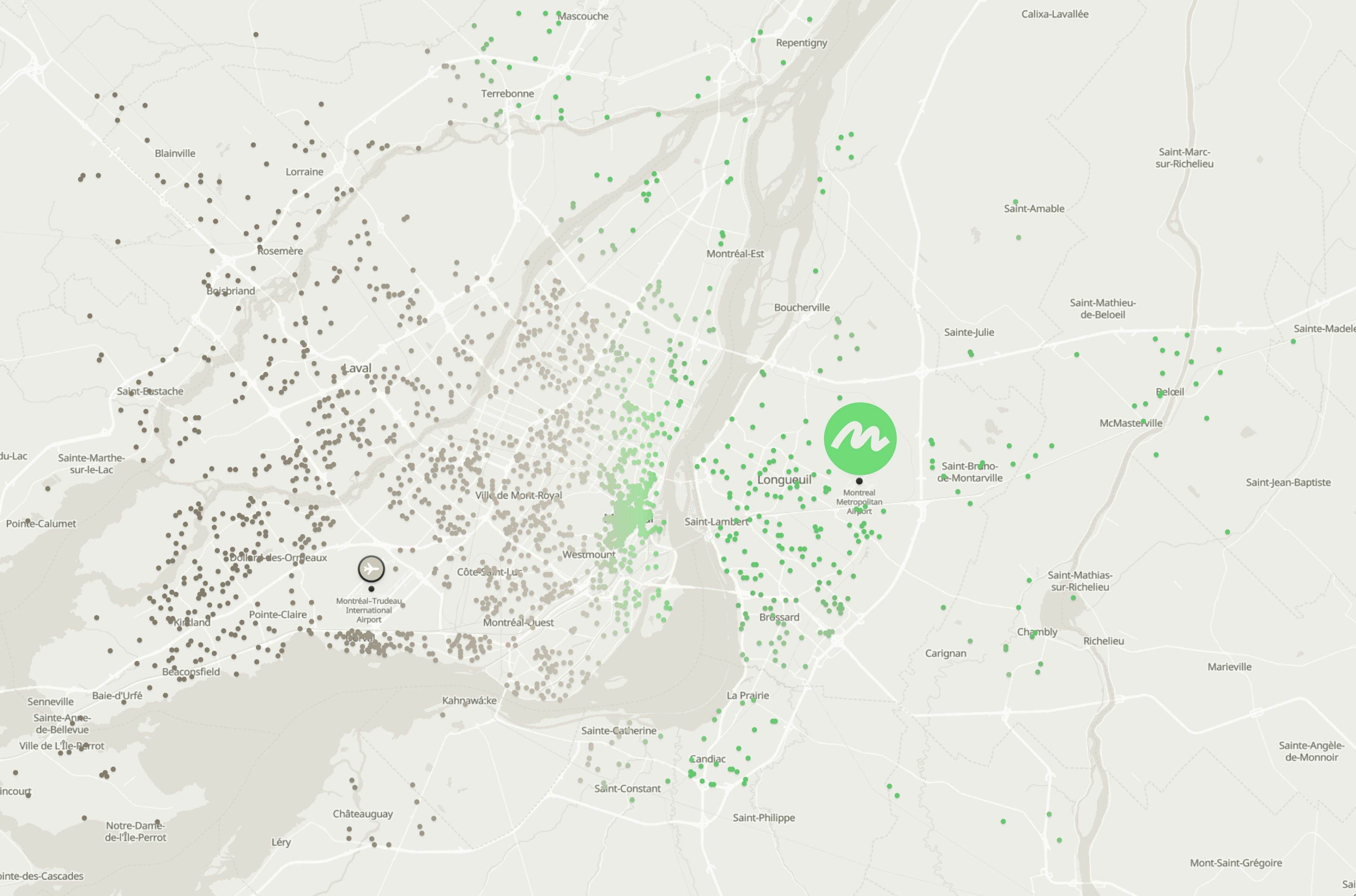Un aéroport à portée de main