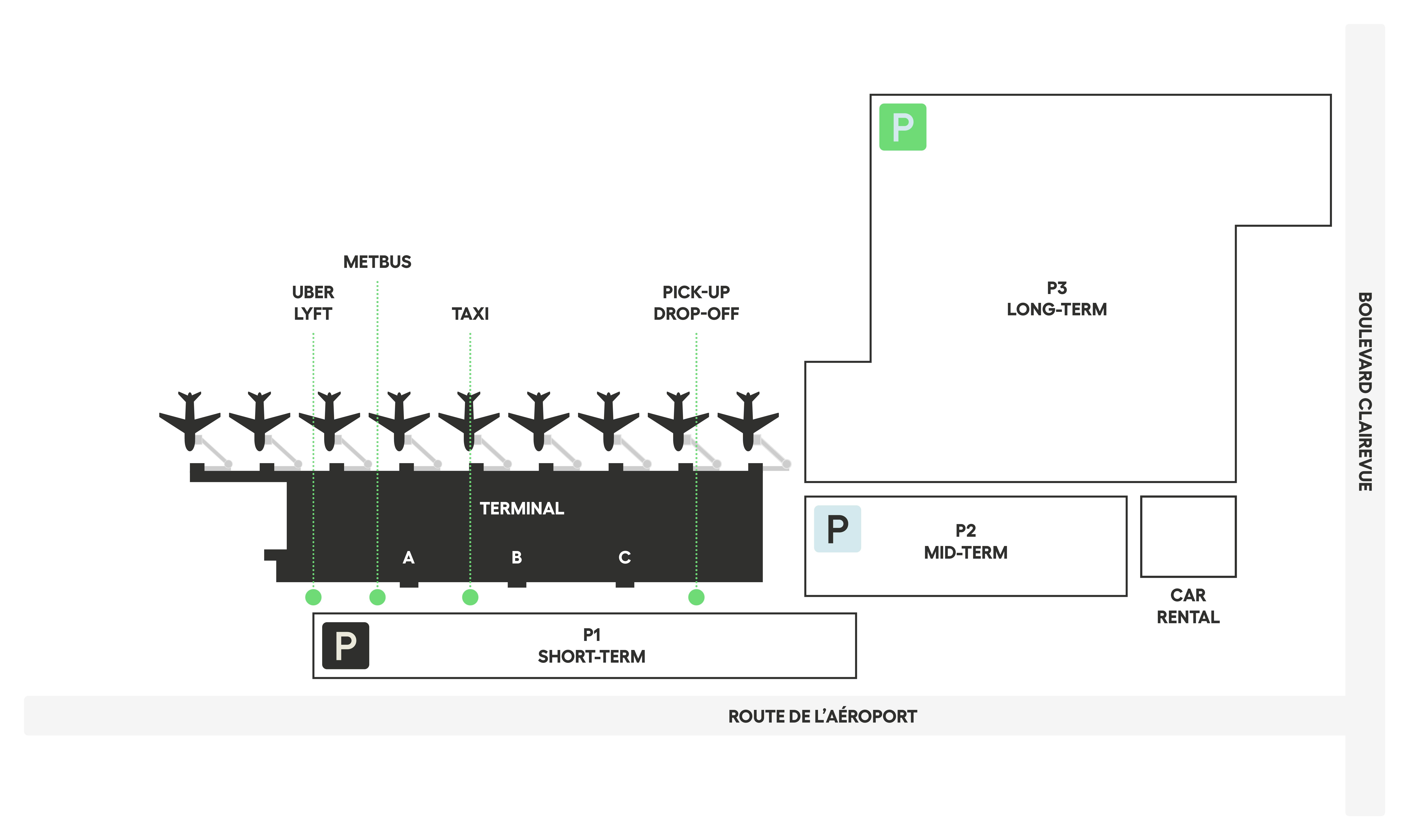 MET Parking Map