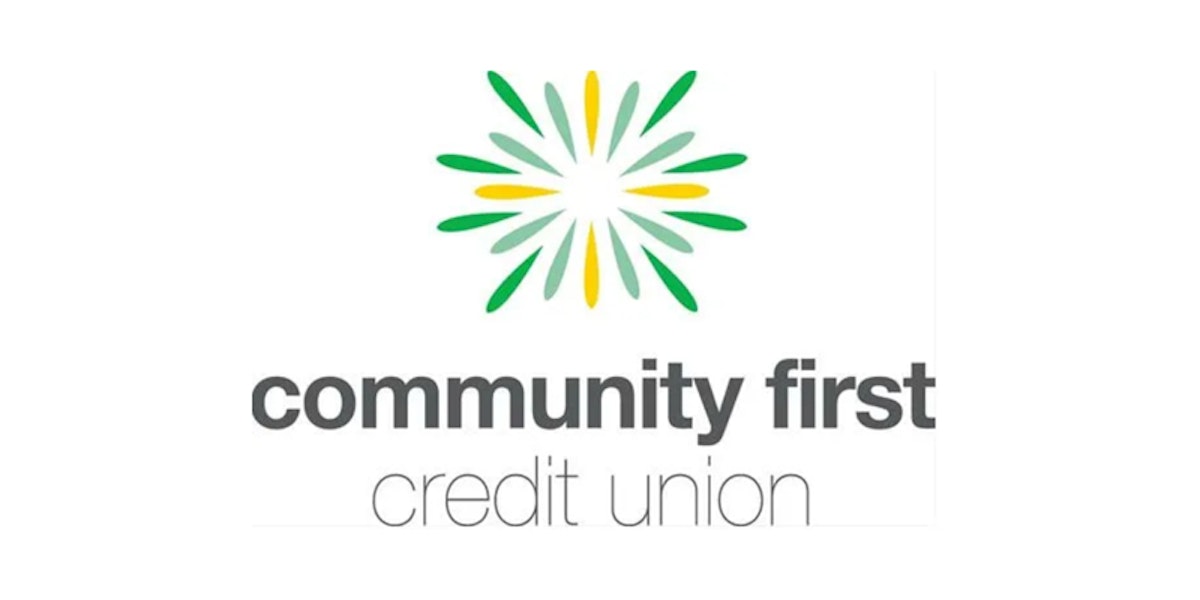 community first credit union logo on white background