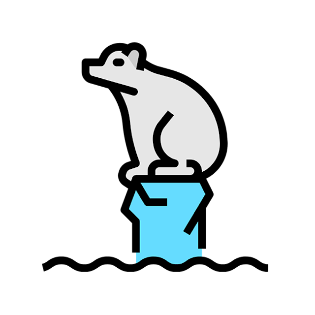 climate change animals icon