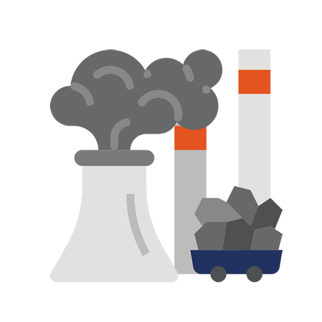 climate change fossil fuel icon