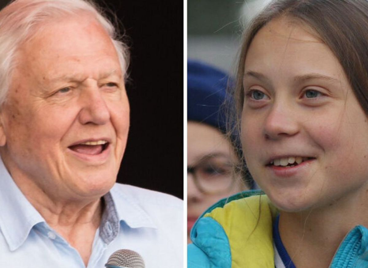 david attenborough greta thunburg side by side